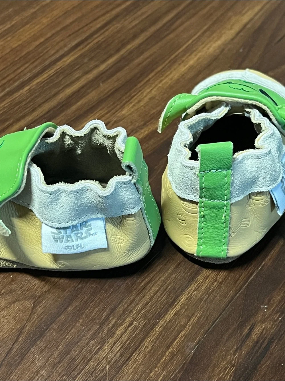 Robeez Grogu Soft Leather Baby Shoes